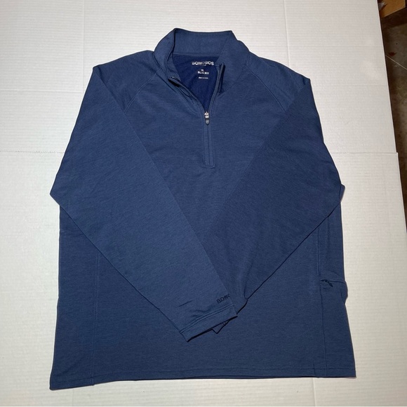 Bonobos Golf Shirt 1/4 Zip Pullover Men’s XL Navy Blue Long Sleeve Sweatshirt - Picture 3 of 11